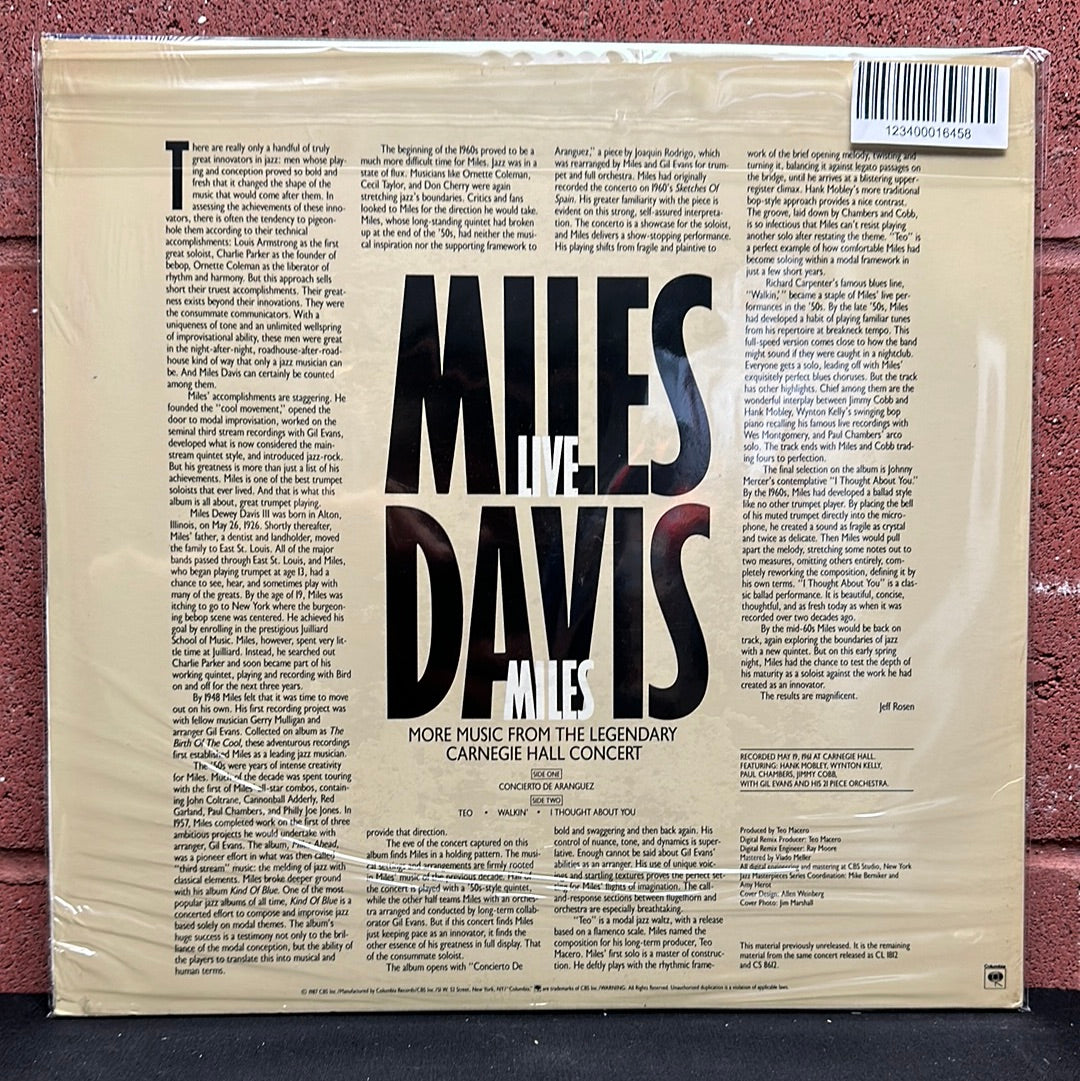 Used Vinyl:  Miles Davis ”Live Miles: More Music From The Legendary Carnegie Hall Concert” LP