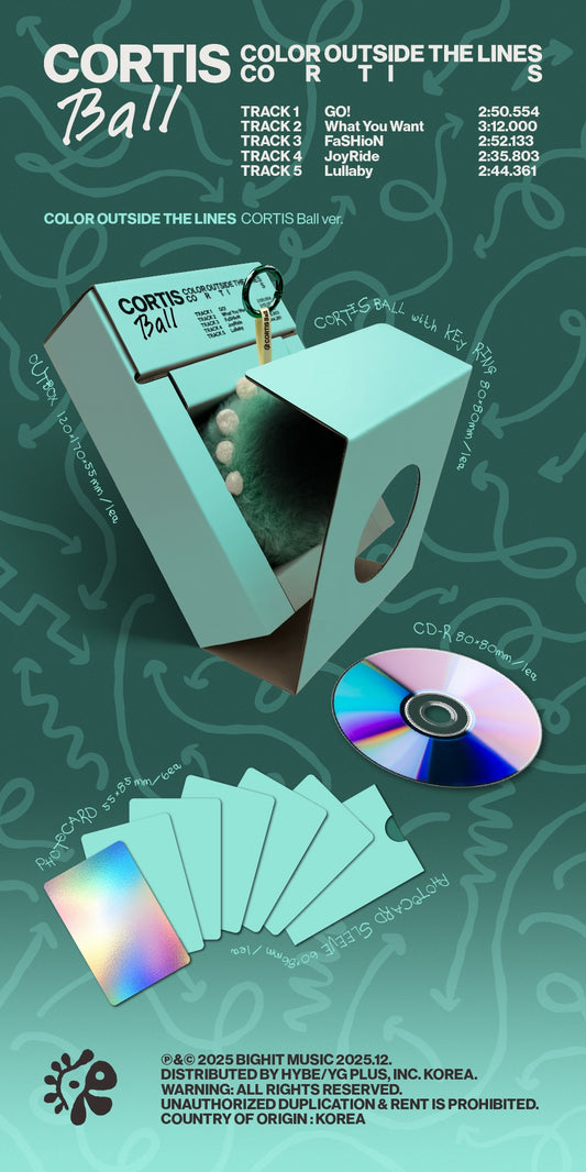 PRE-ORDER: CORTIS "COLOR OUTSIDE THE LINES" CD (Ball Version)