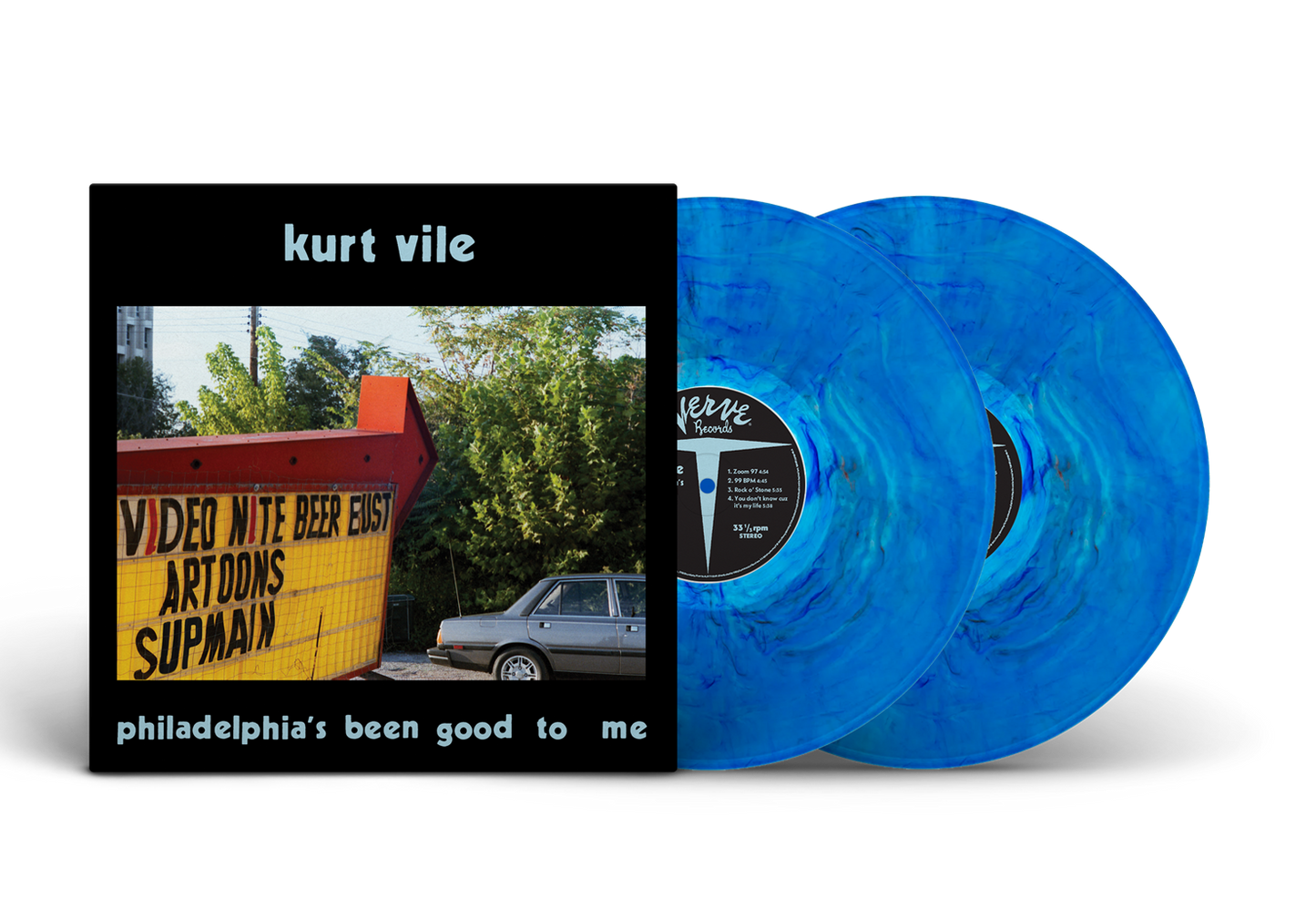 PRE-ORDER: Kurt Vile "Philadelphia's been good to me" 2xLP (Indie Exclusive Schuylkill River Blue Vinyl)