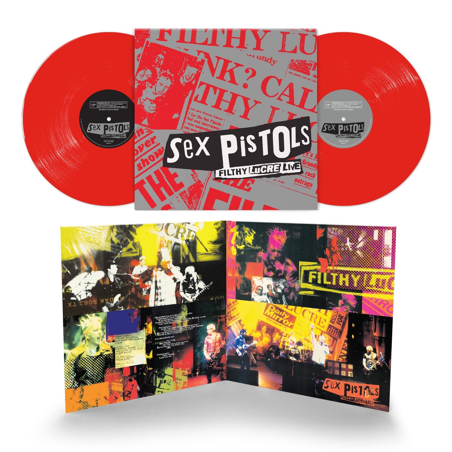 PRE-ORDER: Sex Pistols "Filthy Lucre Live (30th Anniversary)" 2xLP (Red Vinyl)
