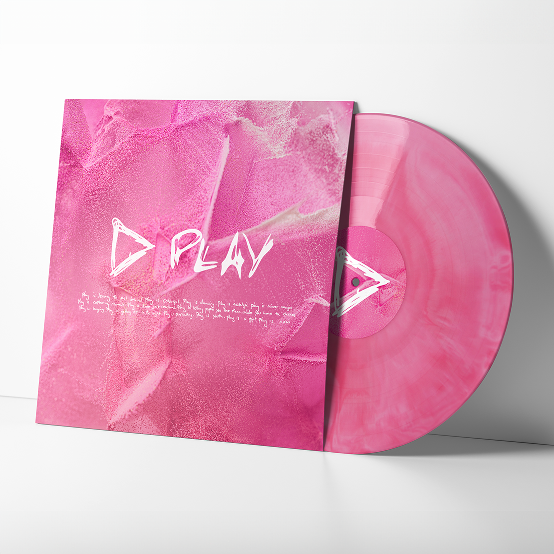 Ed Sheeran "Play" LP (Indie Exclusive White & Pink Marbled Vinyl)