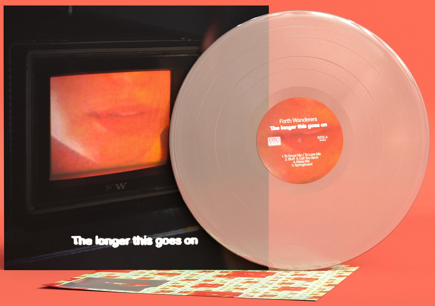 Forth Wanderers "The Longer This Goes On" LP (Loser Edition Milky Clear VInyl)