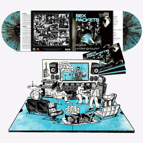 Digital Underground "Sex Packets (35th Anniversary)" 2xLP (180g Blue/Black/Clear Vinyl, Pop-Up Gatefold Sleeve)
