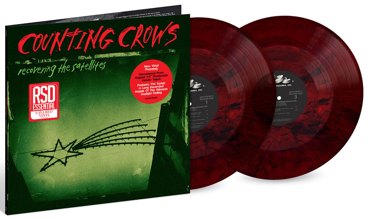 PRE-ORDER: Counting Crows "Recovering The Satellites" 2xLP (Lava Red Vinyl)