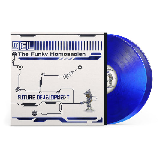 PRE-ORDER: Del The Funky Homosapien "Future Development" 2xLP (Metallic Blue Vinyl)