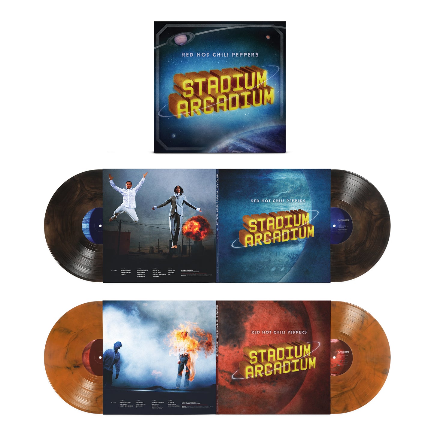 PRE-ORDER: Red Hot Chili Peppers "Stadium Arcadium: 20th Anniversary Limited Edition" 4xLP (Indie Exclusive Brown Smoke & Orange Smoke Vinyl)