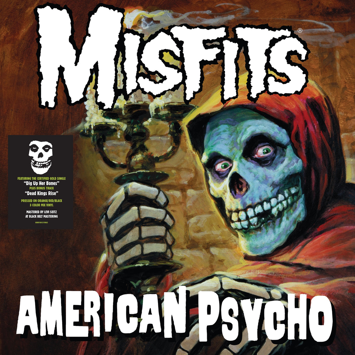 PRE-ORDER: Misfits "American Psycho" LP (Orange/Red/Black Tri-Color Mix Vinyl)