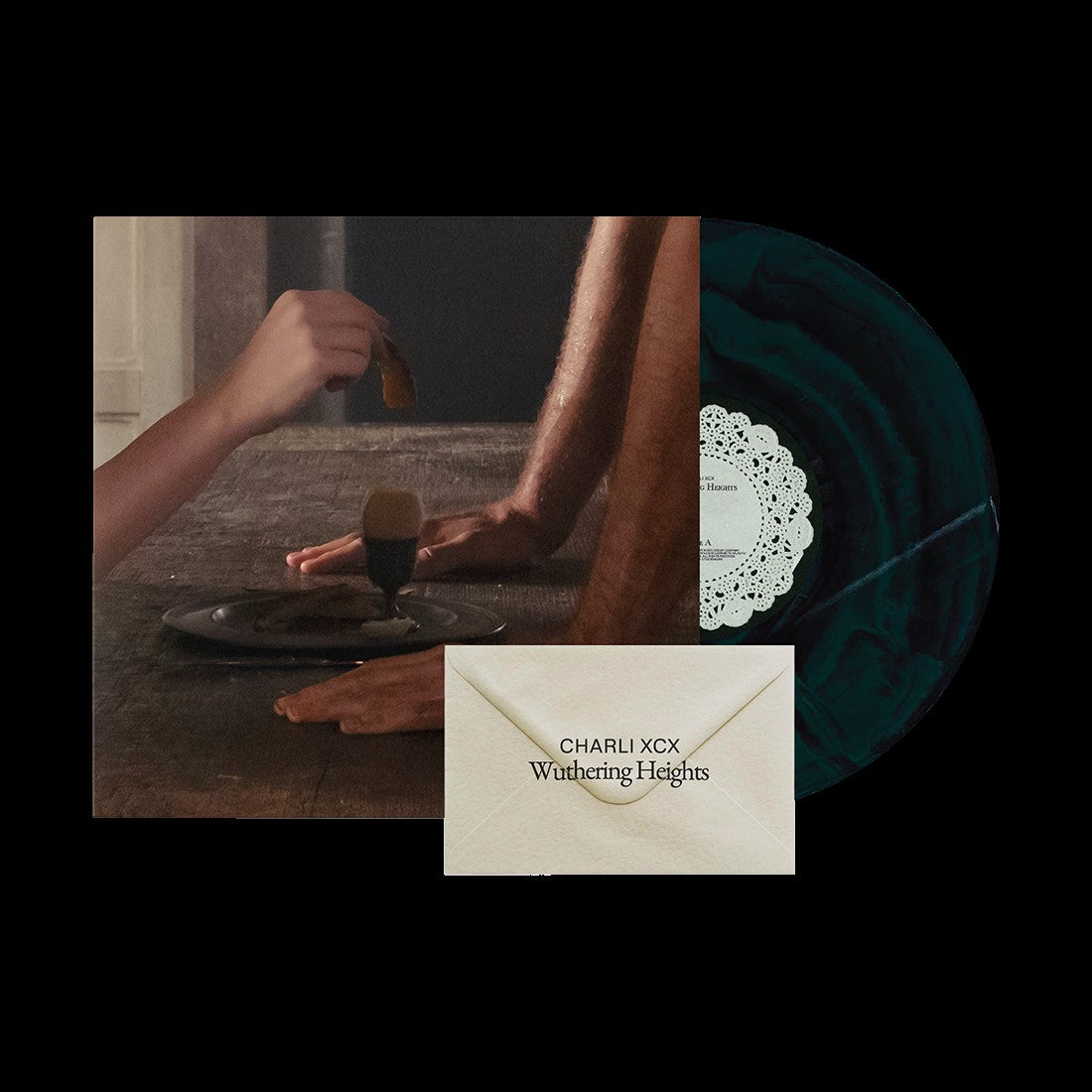 Charli xcx "Wuthering Heights" LP (Galaxy Green/Black Vinyl)