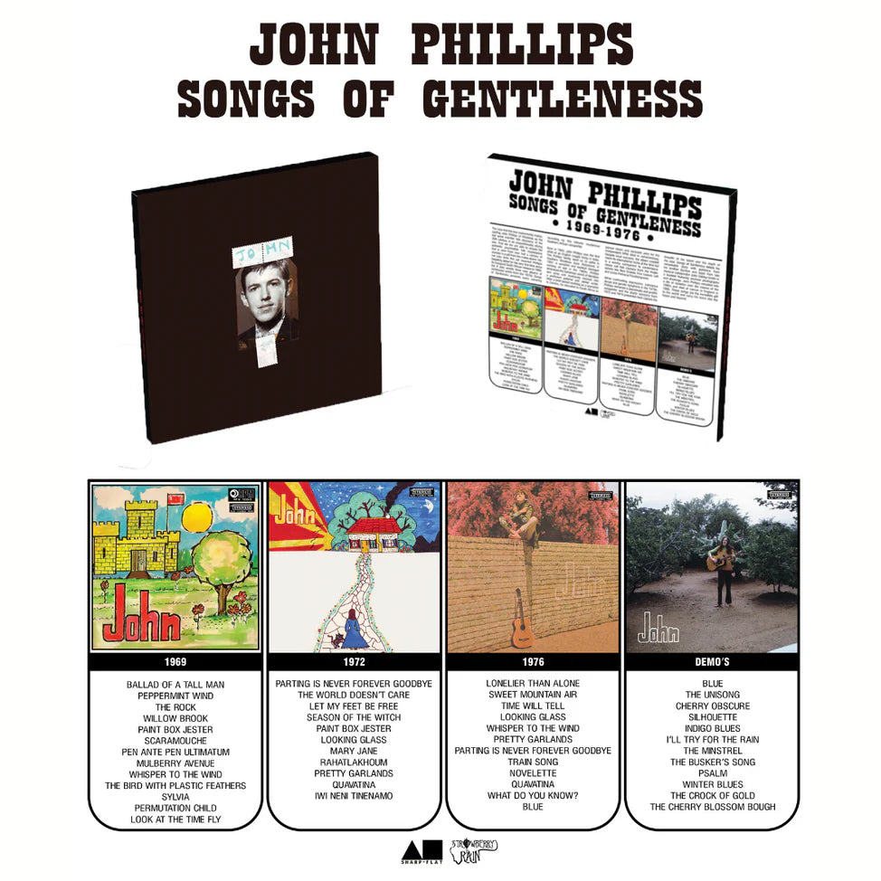 PRE-ORDER: John Phillips "Songs of Gentleness 1972-1976" 4xLP Box Set