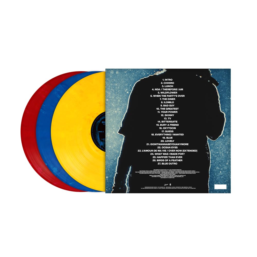 PRE-ORDER: Billie Eilish "HIT ME HARD AND SOFT: THE TOUR (LIVE)" 3xLP (Recycled Color Vinyl)