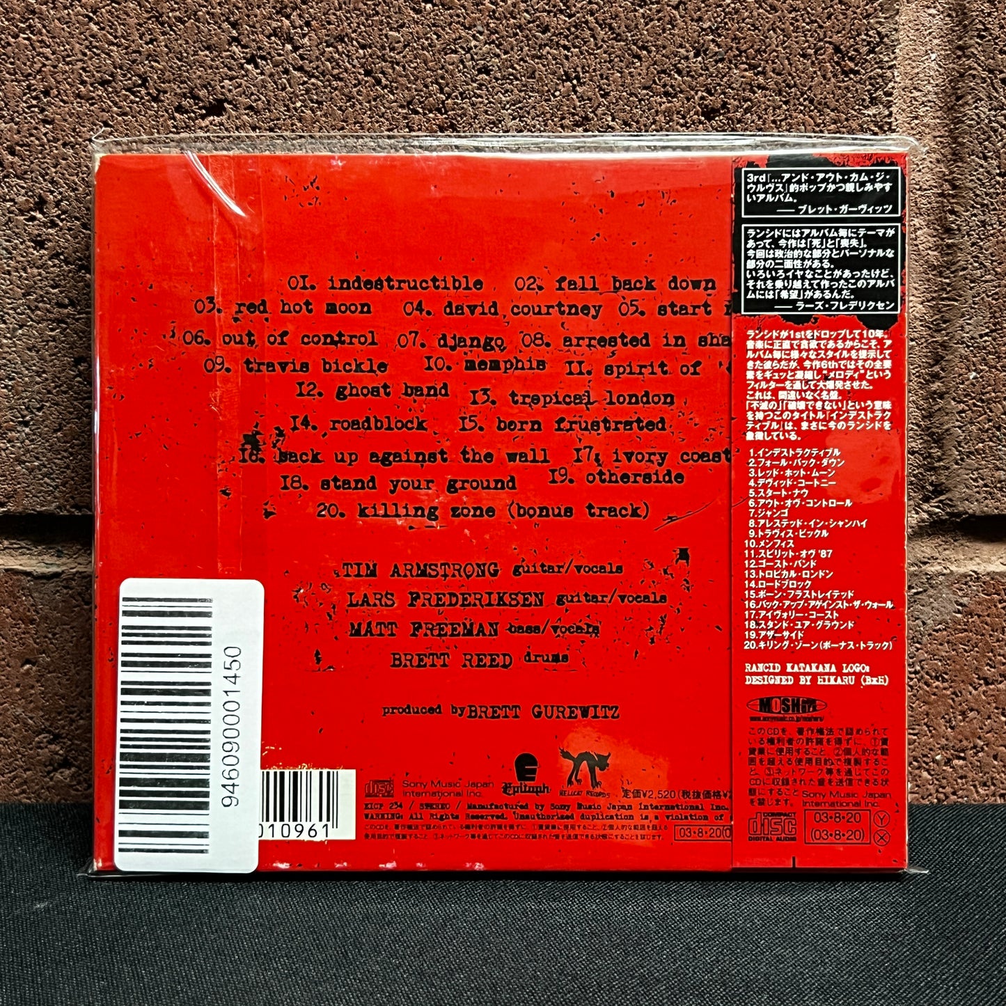 Used CD: Rancid "Indestructible" CD (2003 Japanese Press w/ Bonus Track)