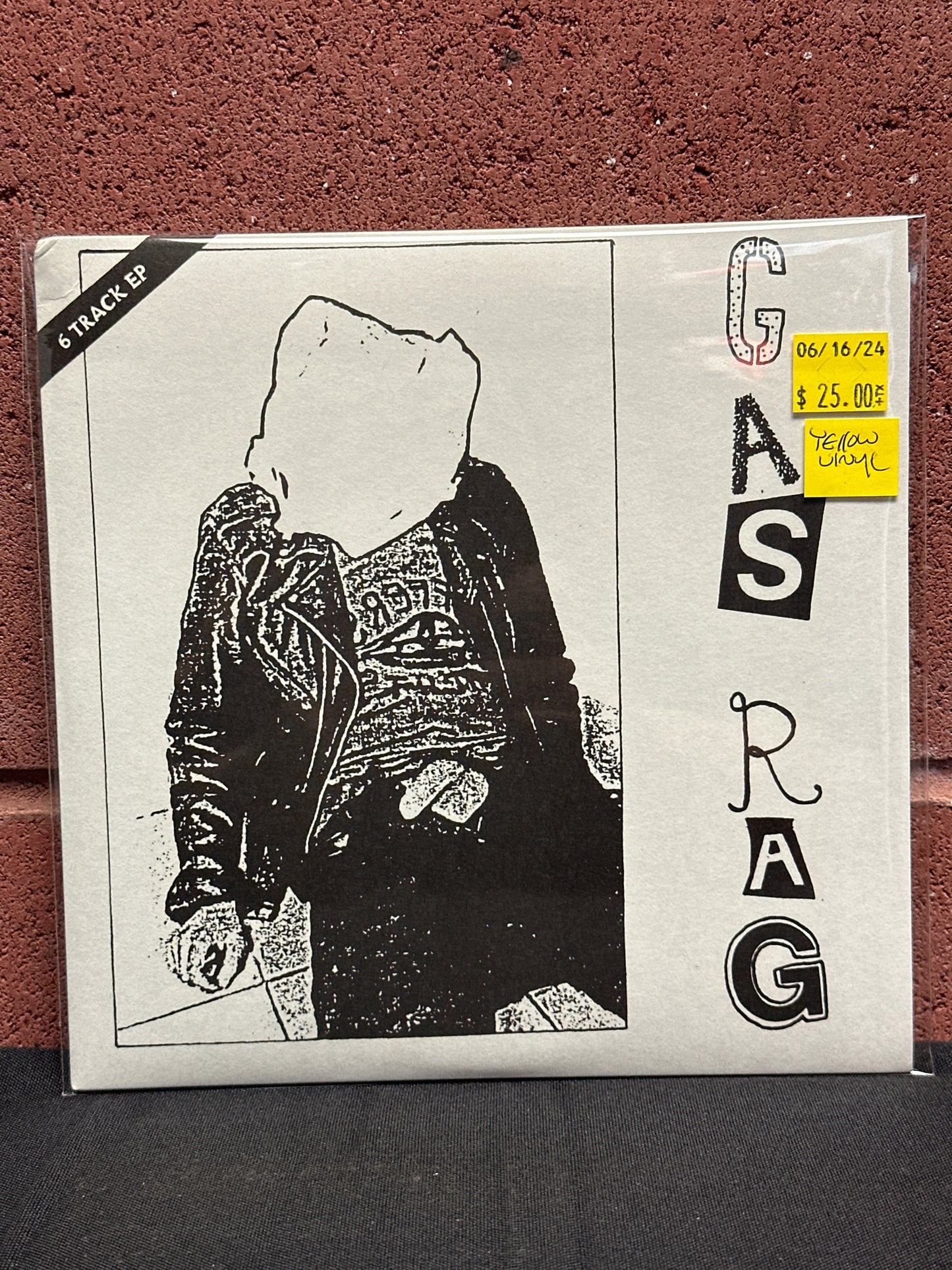 Used Vinyl:  Gas Rag ” 6 Track EP ” 7" (Yellow vinyl)