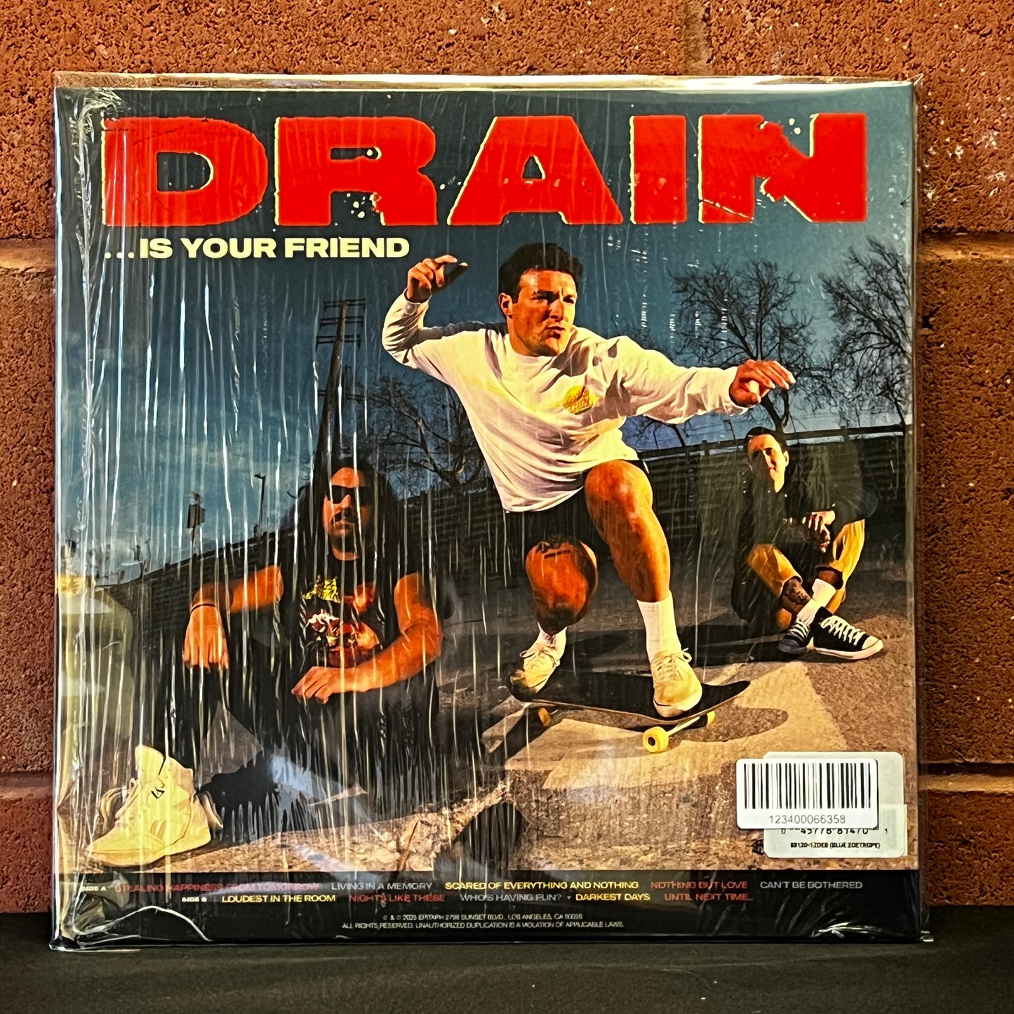 Used Vinyl: Drain "...Is Your Friend" LP (2025 Press - Blue Zoetrope Picture Disc)