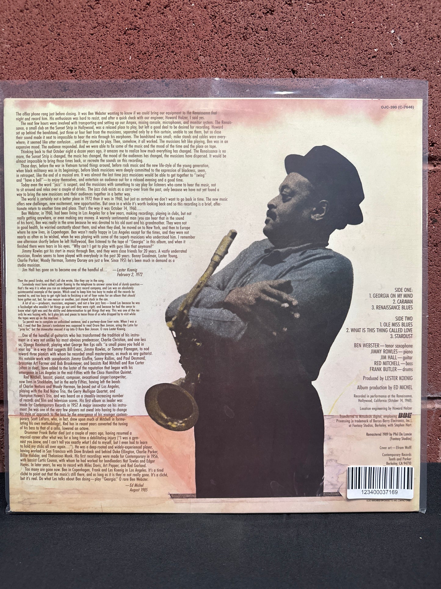 Used Vinyl:  Ben Webster ”At The Renaissance” LP