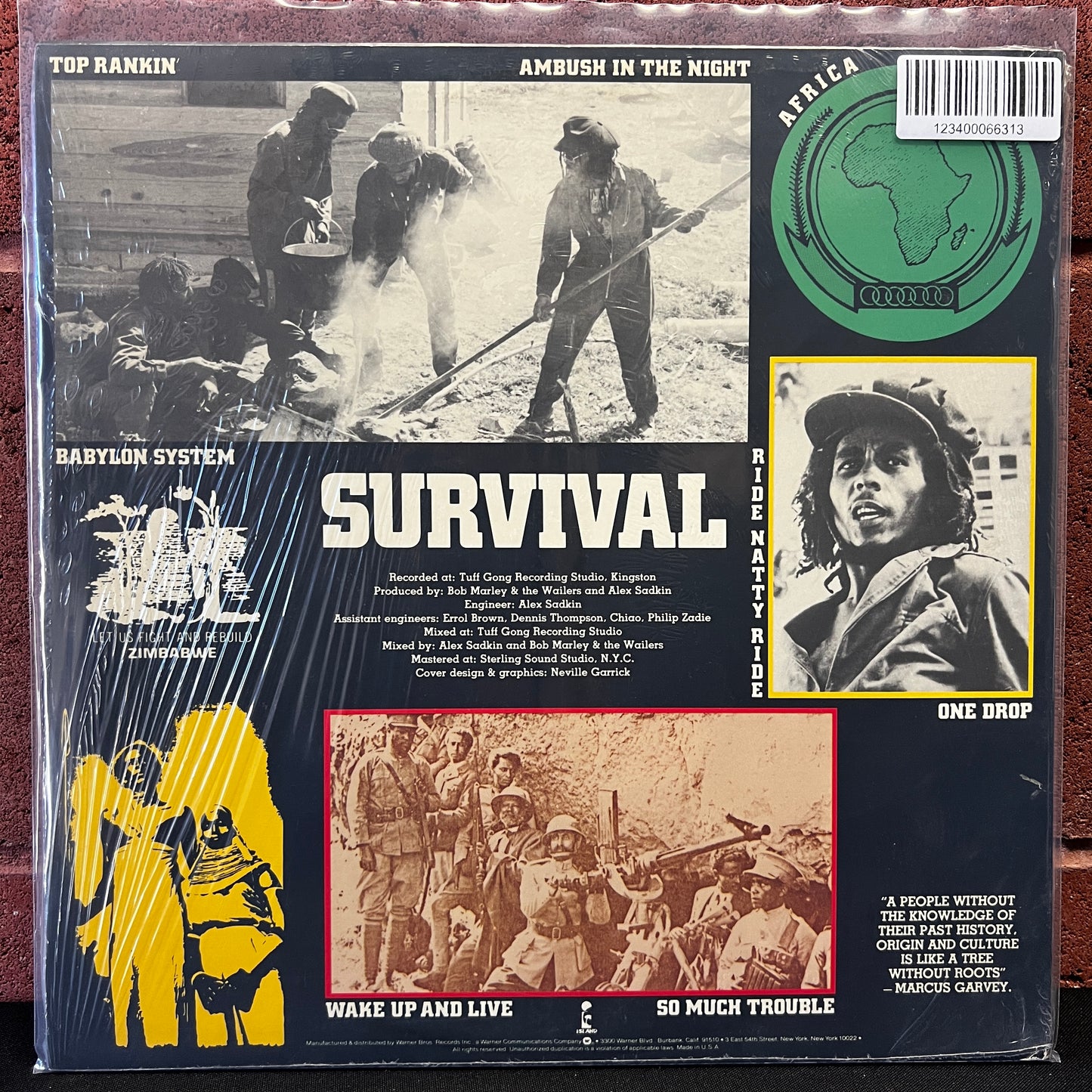 Used Vinyl: Bob Marley & The Wailers ‎"Survival" LP (1979 Press - In Shrink w/Hype)