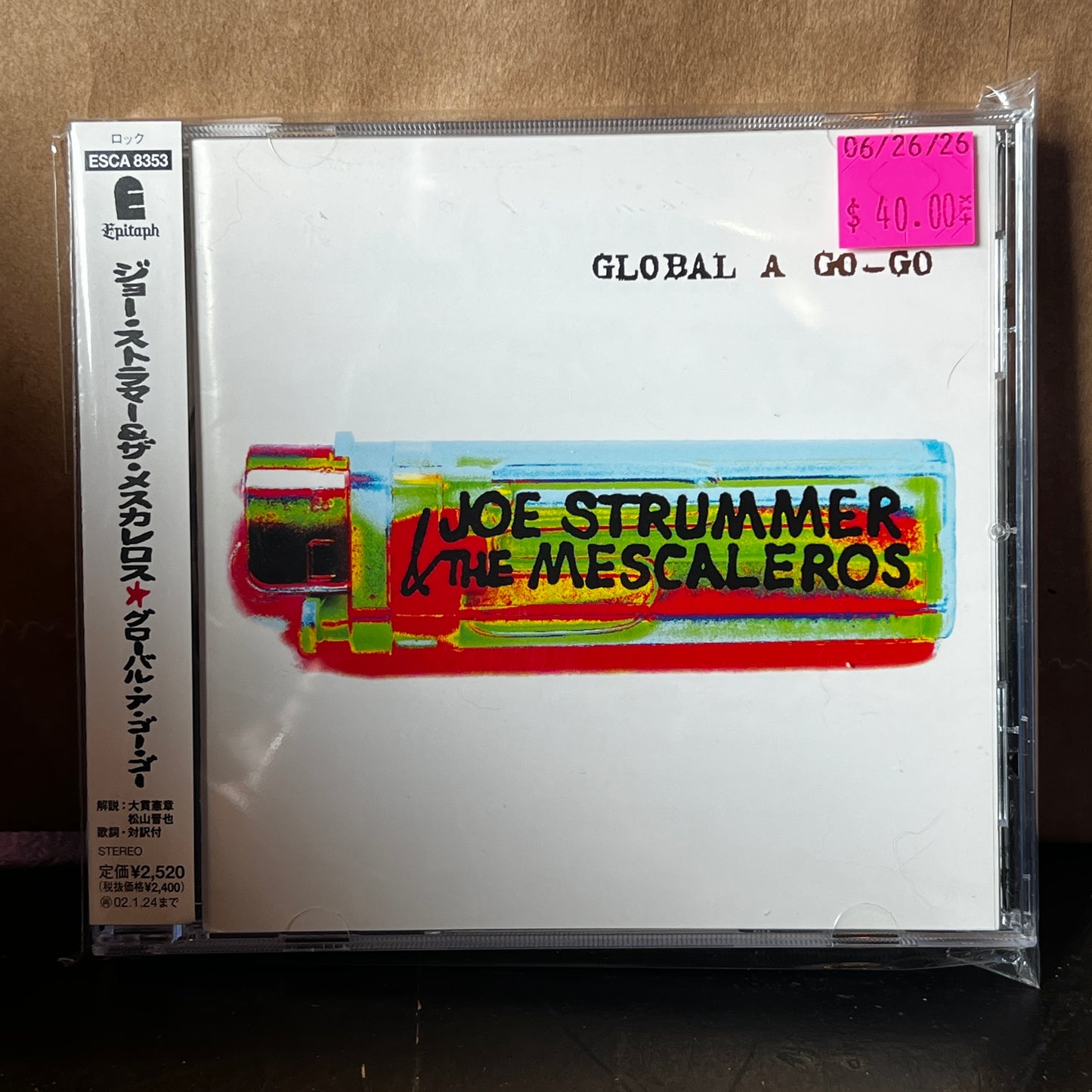 Used CD: Joe Strummer & The Mescaleros & Global A Go-Go" CD (2001 Japanese Press)