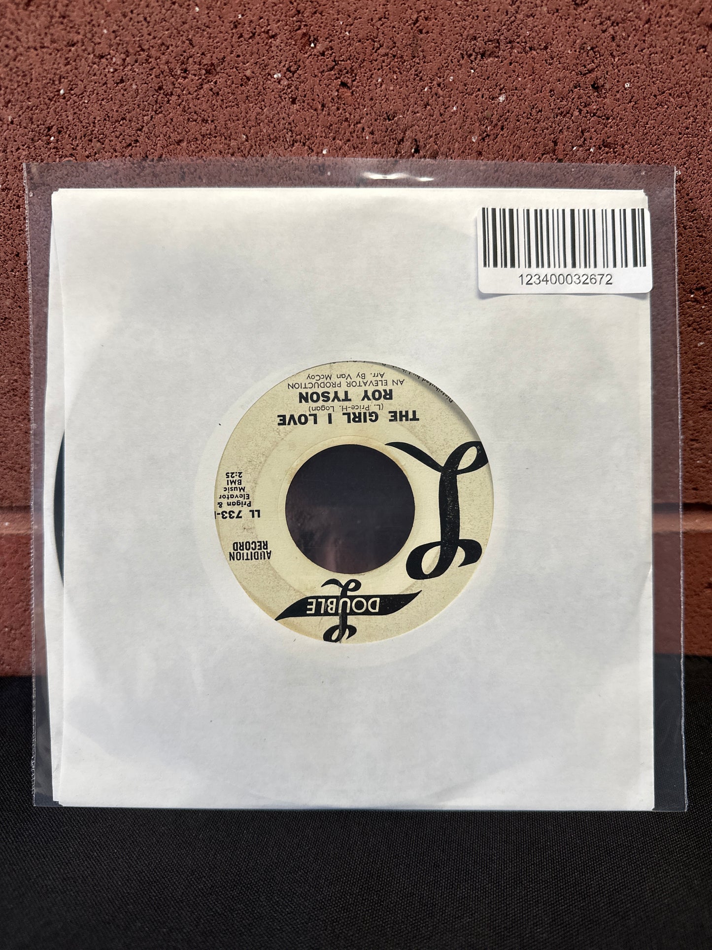 Used Vinyl:  Roy Tyson ”I Want To Be Your Boyfriend / The Girl I Love” 7"