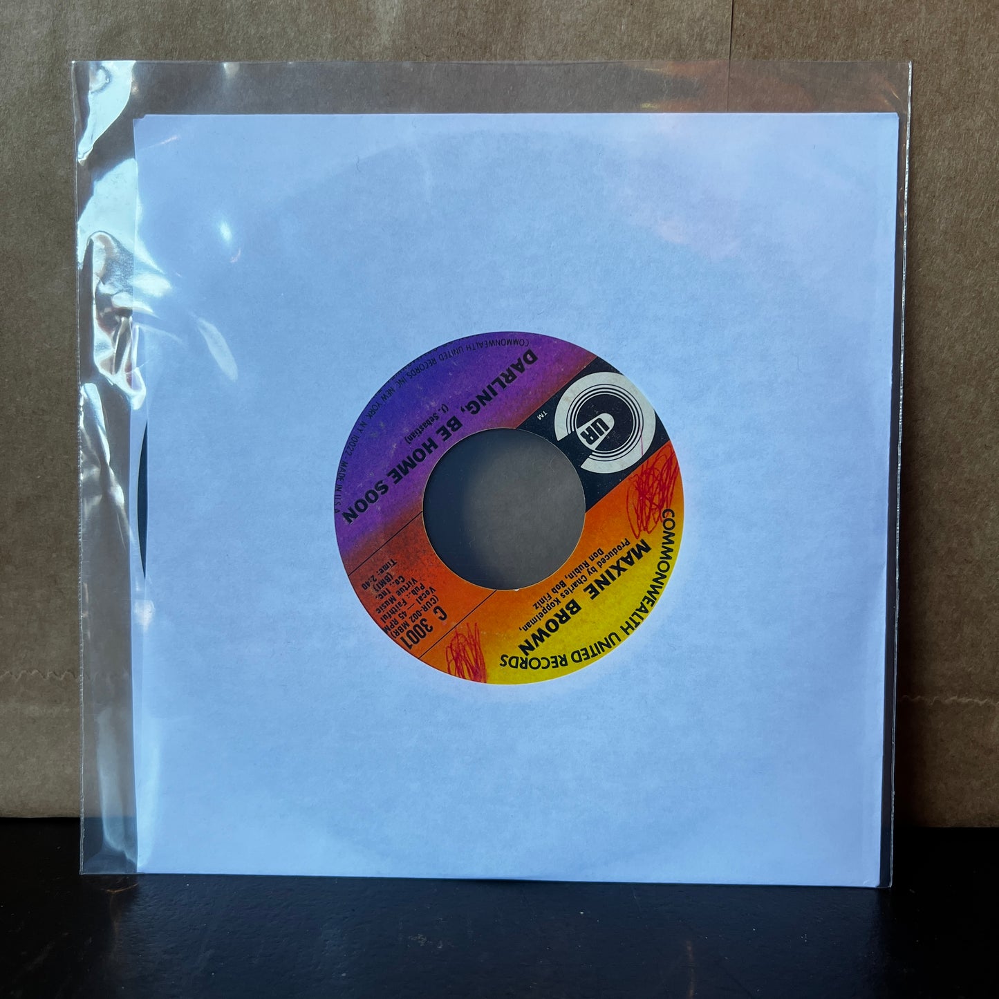 Used Vinyl: Maxine Brown "We'll Cry Together" 7"