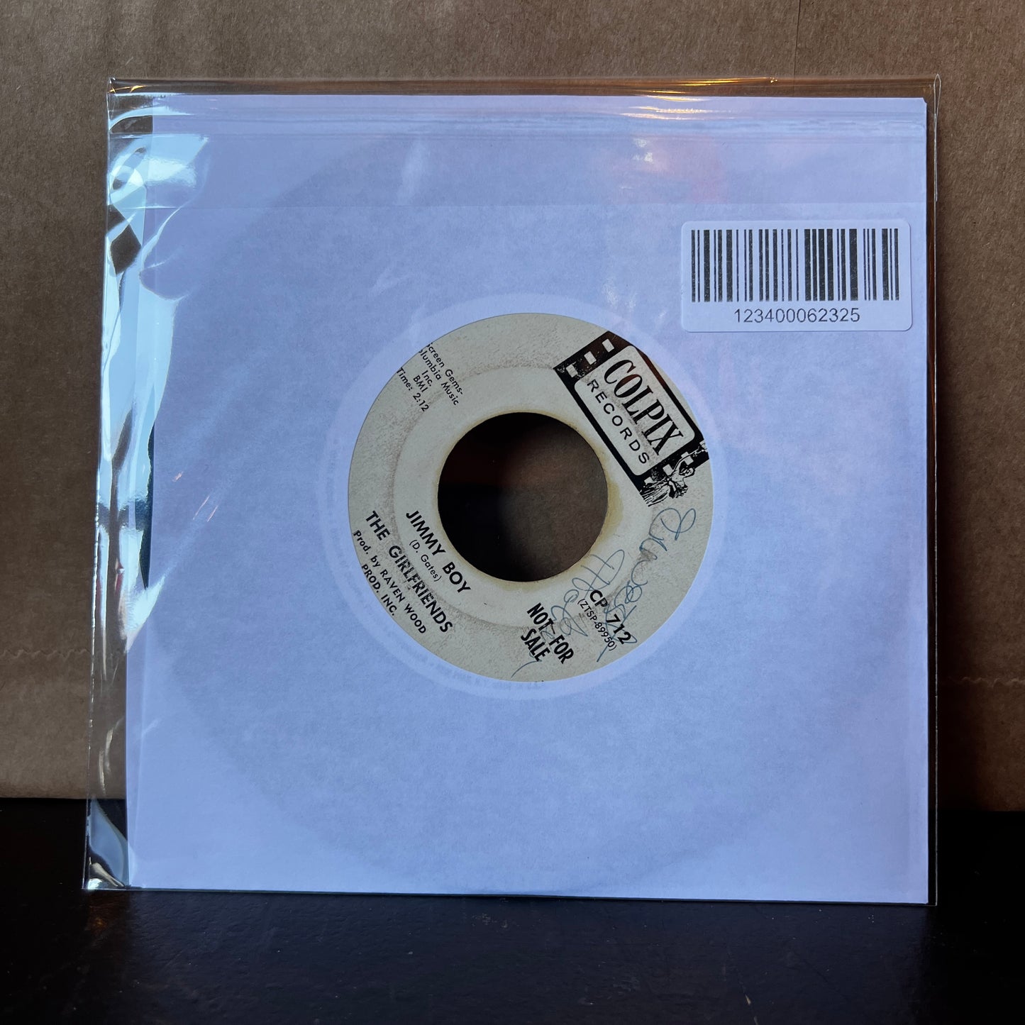 Used Vinyl: The Girlfriends "For My Sake / Jimmy Boy" 7" (White Label Promo)