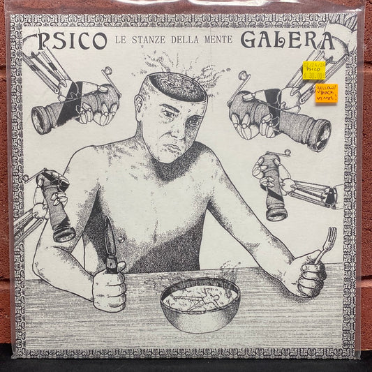 Used Vinyl:  Psico Galera ”Le Stanze Della Mente” 12" (Clear yellow with black vinyl)