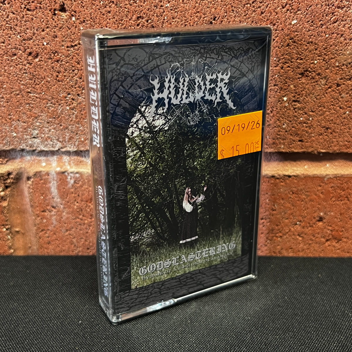 Used Cassette: Hulder ‎"Godslastering: Hymns Of A Forlorn Peasantry" Tape (2021 Press)