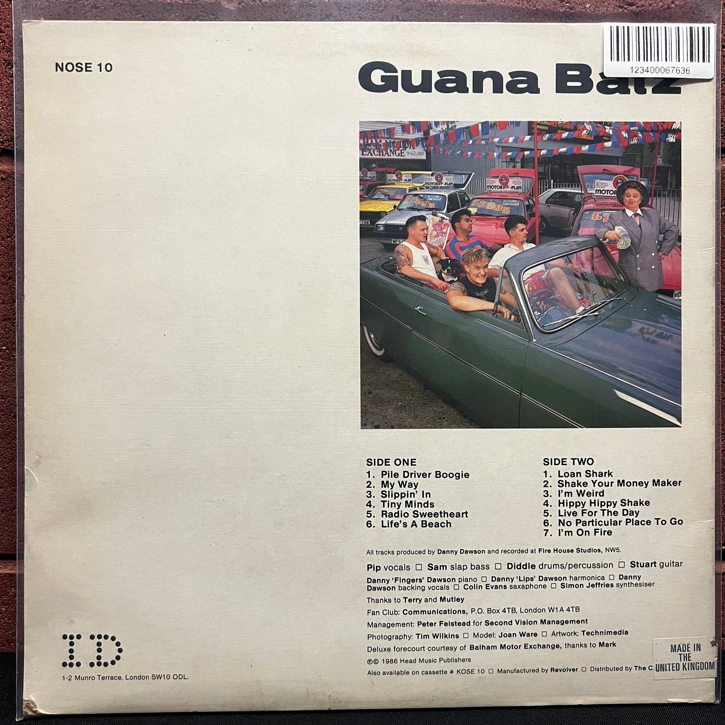 Used Vinyl: Guana Batz "Loan Sharks" LP (1986 UK Press)