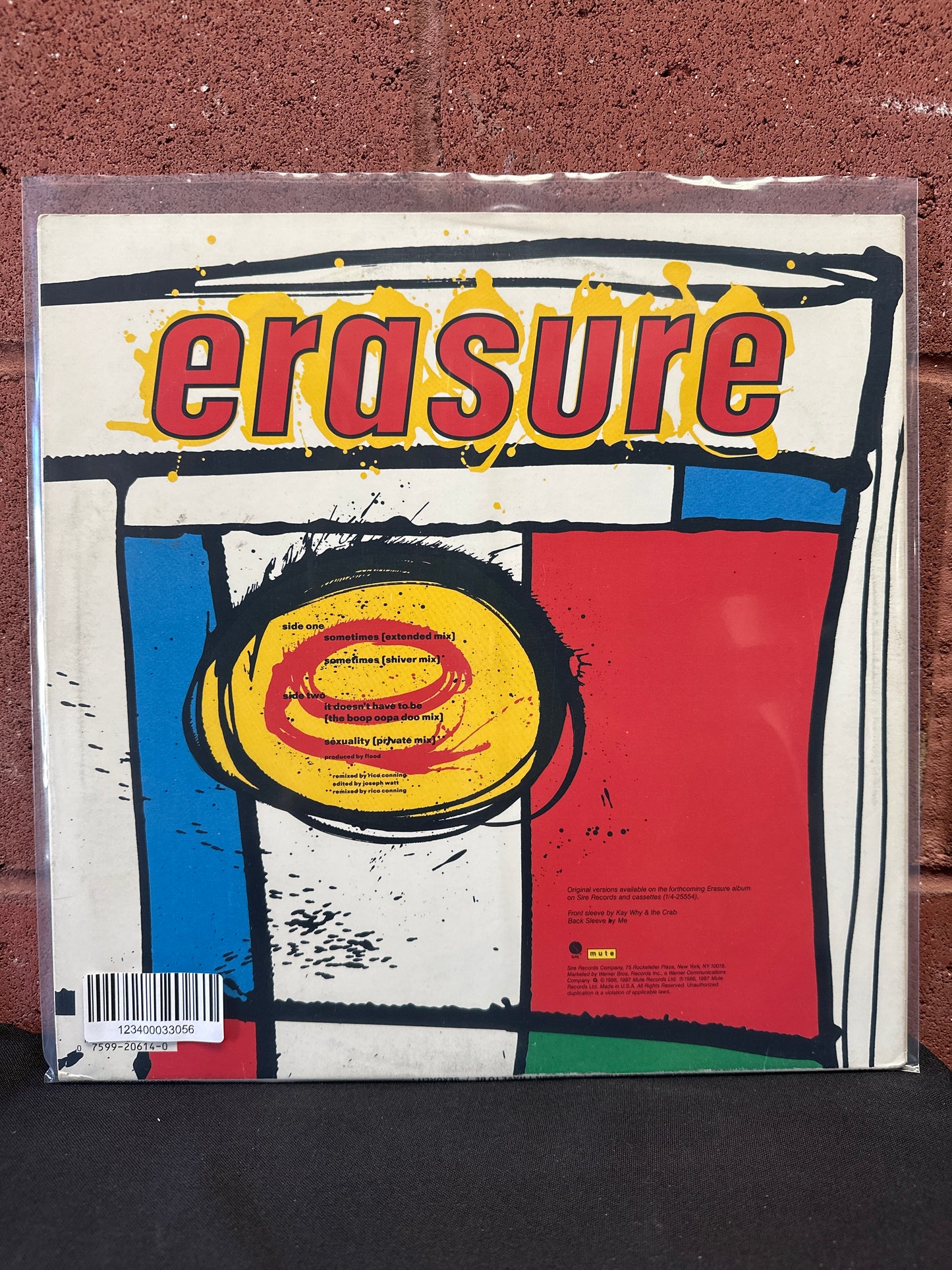 Used Vinyl:  Erasure ”Sometimes” 12"