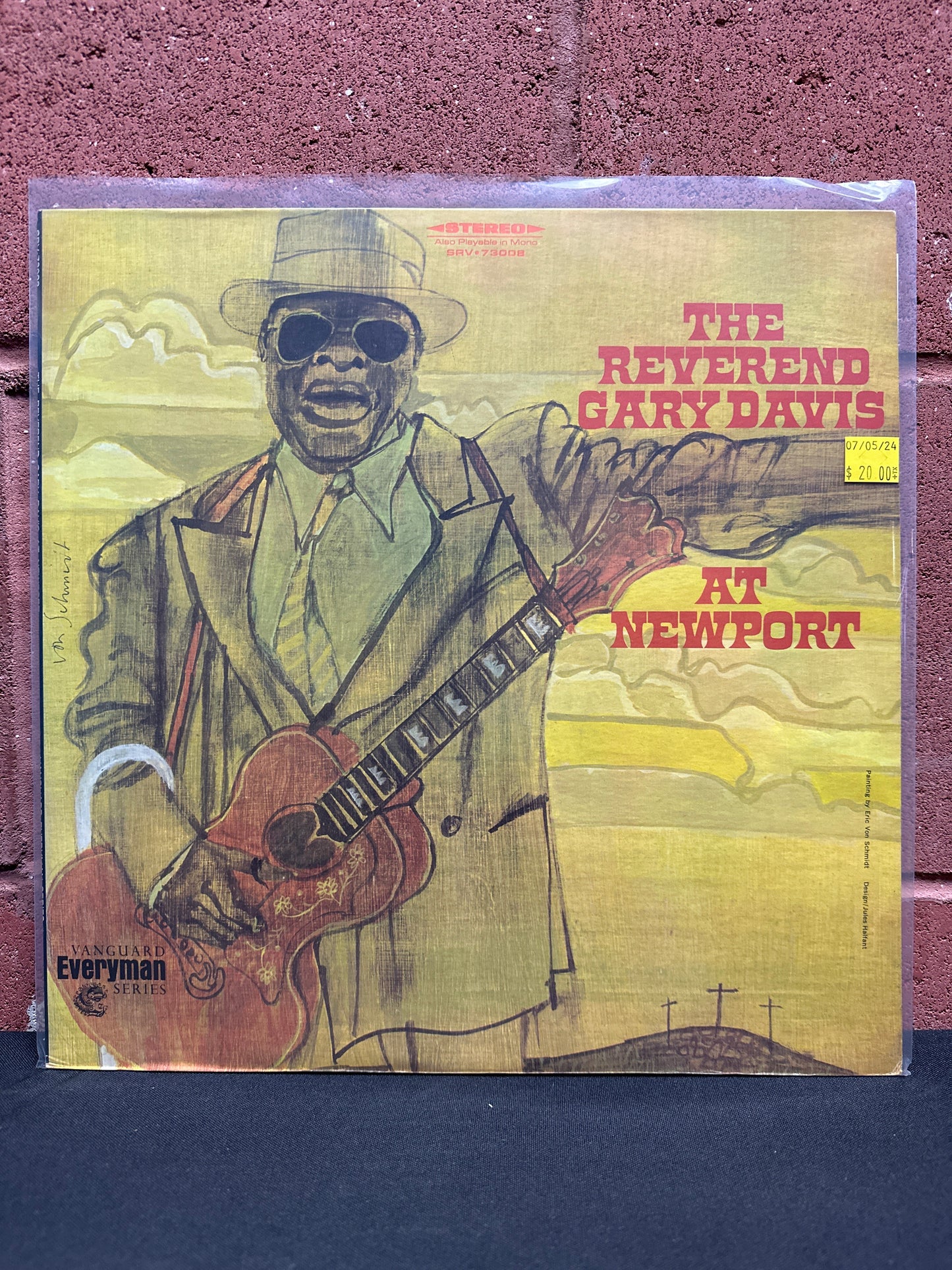 Used Vinyl:  Rev. Gary Davis ”The Reverend Gary Davis At Newport” LP