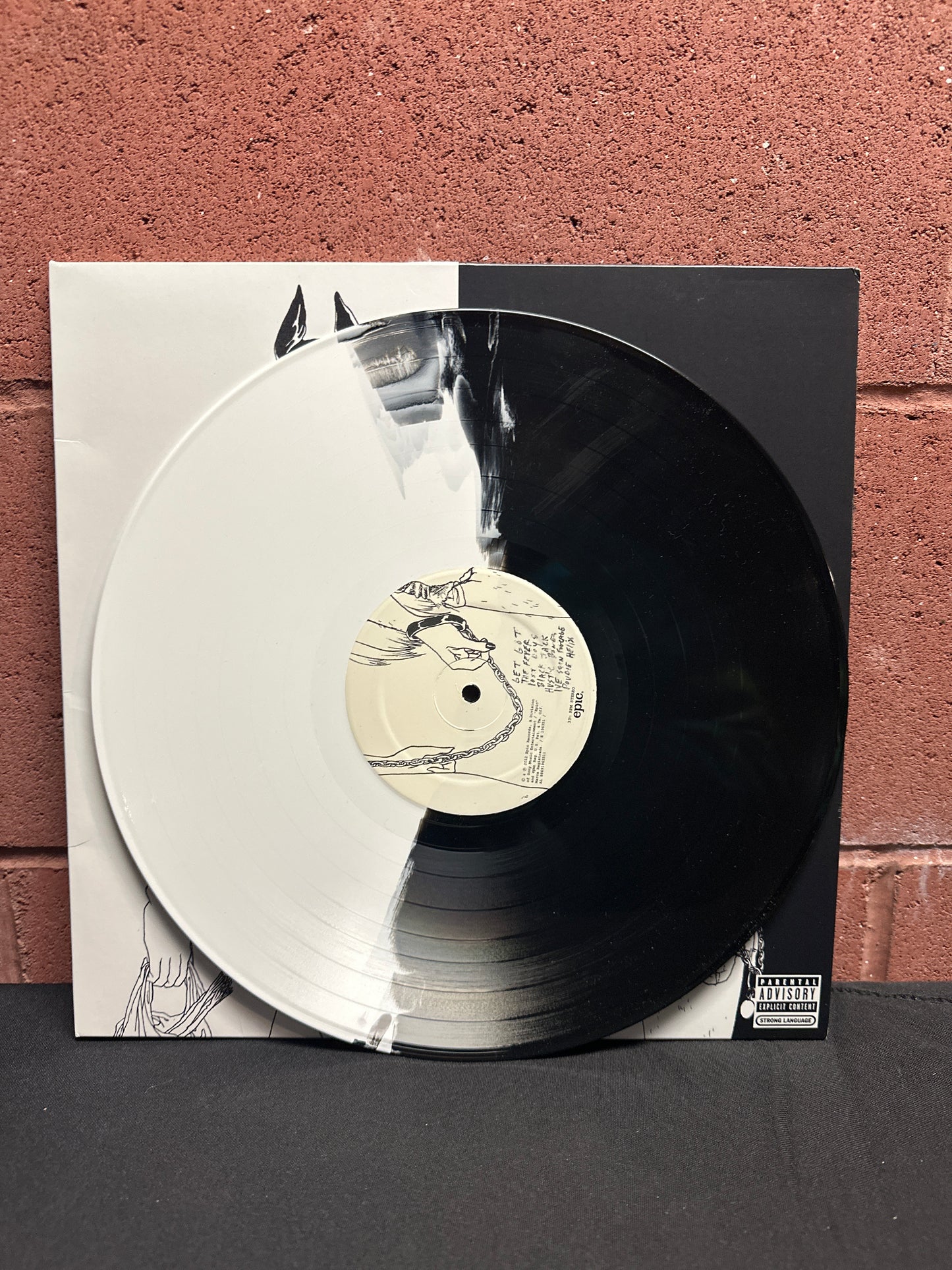 Used Vinyl:  Death Grips ”Money Store” LP (White/Black split vinyl)