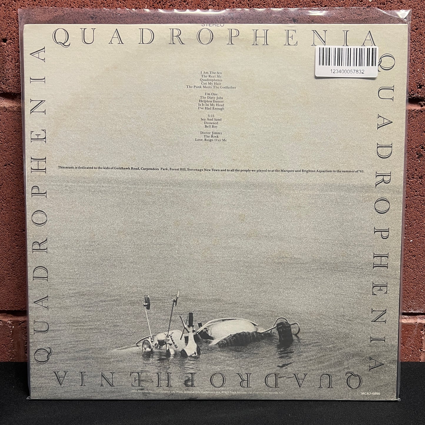 Used Vinyl: The Who "Quadrophenia" 2xLP (80's press with barcode)