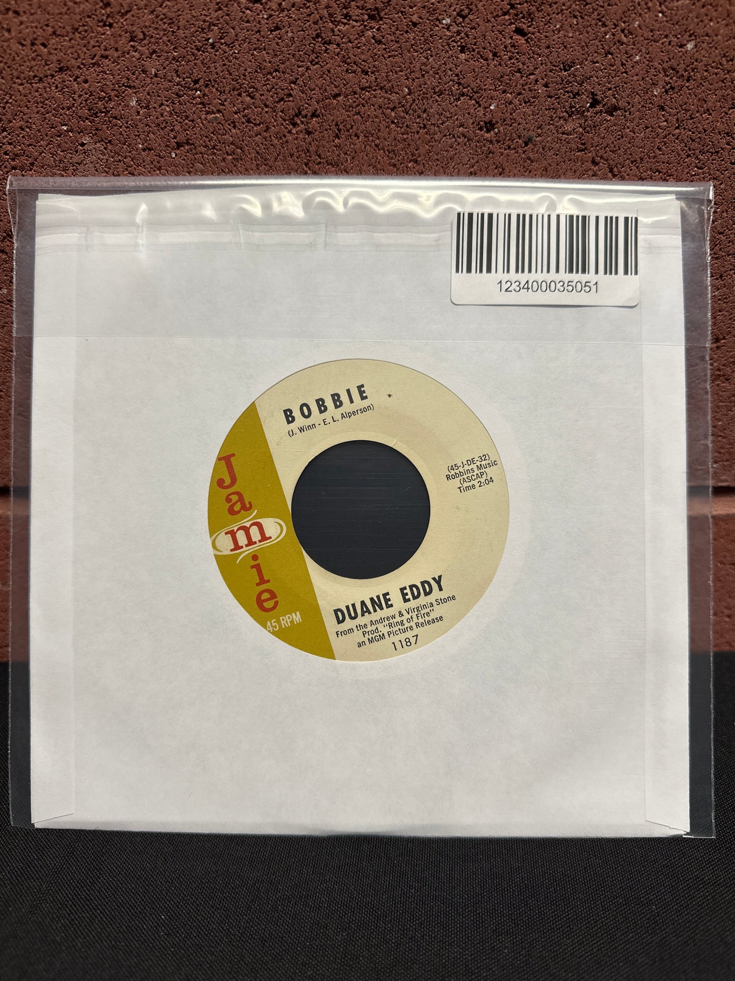 Used Vinyl:  Duane Eddy ”Ring Of Fire” 7"