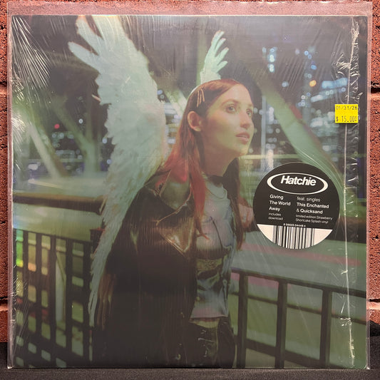 Used Vinyl: Hatchie "Giving The World Away" LP (2022 Press - Red w/White Swirl Vinyl)