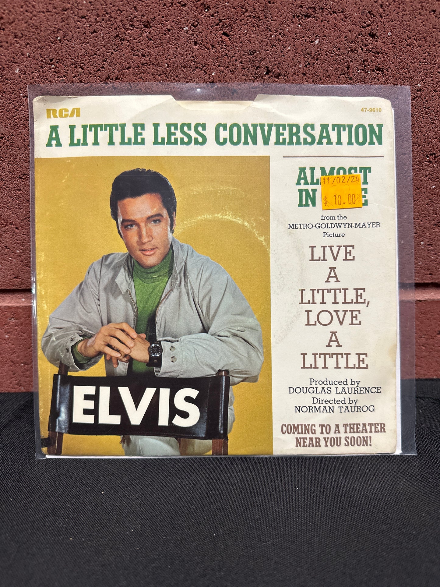 Used Vinyl:  Elvis Presley ”Almost In Love / A Little Less Conversation” 7"