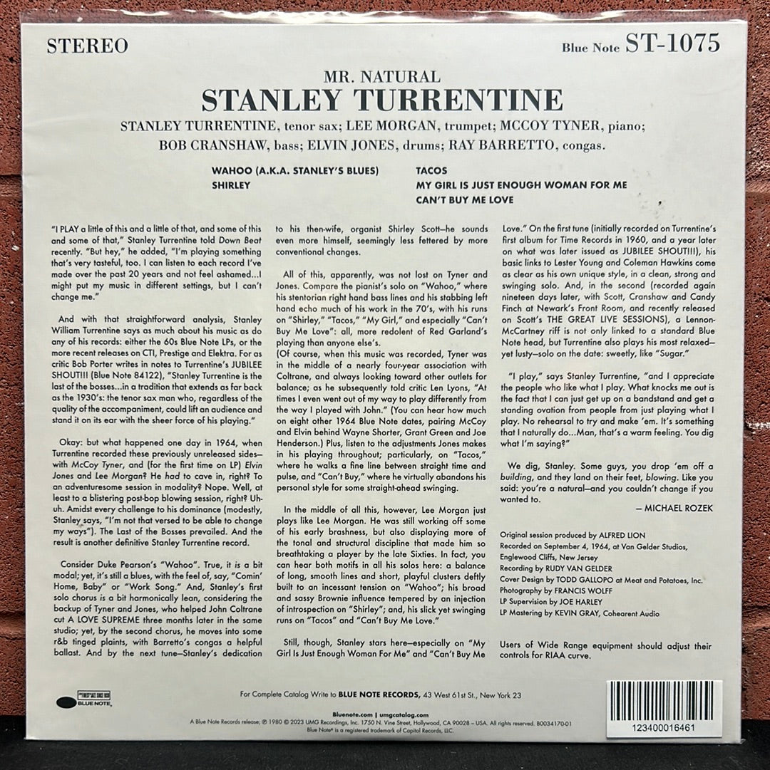 Used Vinyl:  Stanley Turrentine ”Mr. Natural” LP (180 Gram)