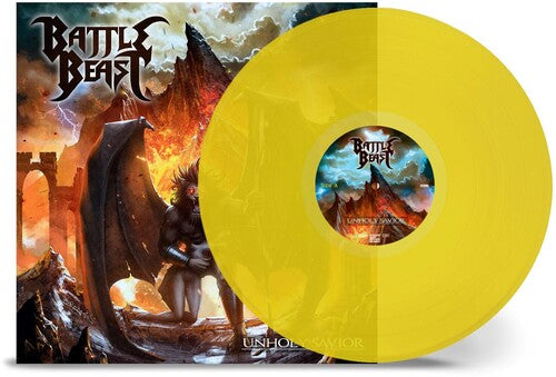 Battle Beast "Unholy Savior" LP (Clear Yellow Vinyl)