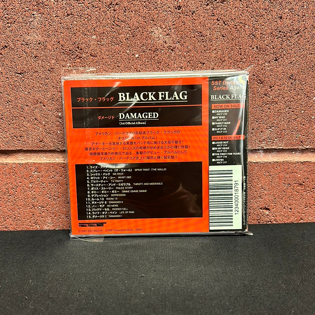 Used CD:  Black Flag "Damaged" CD (Japanese Press)