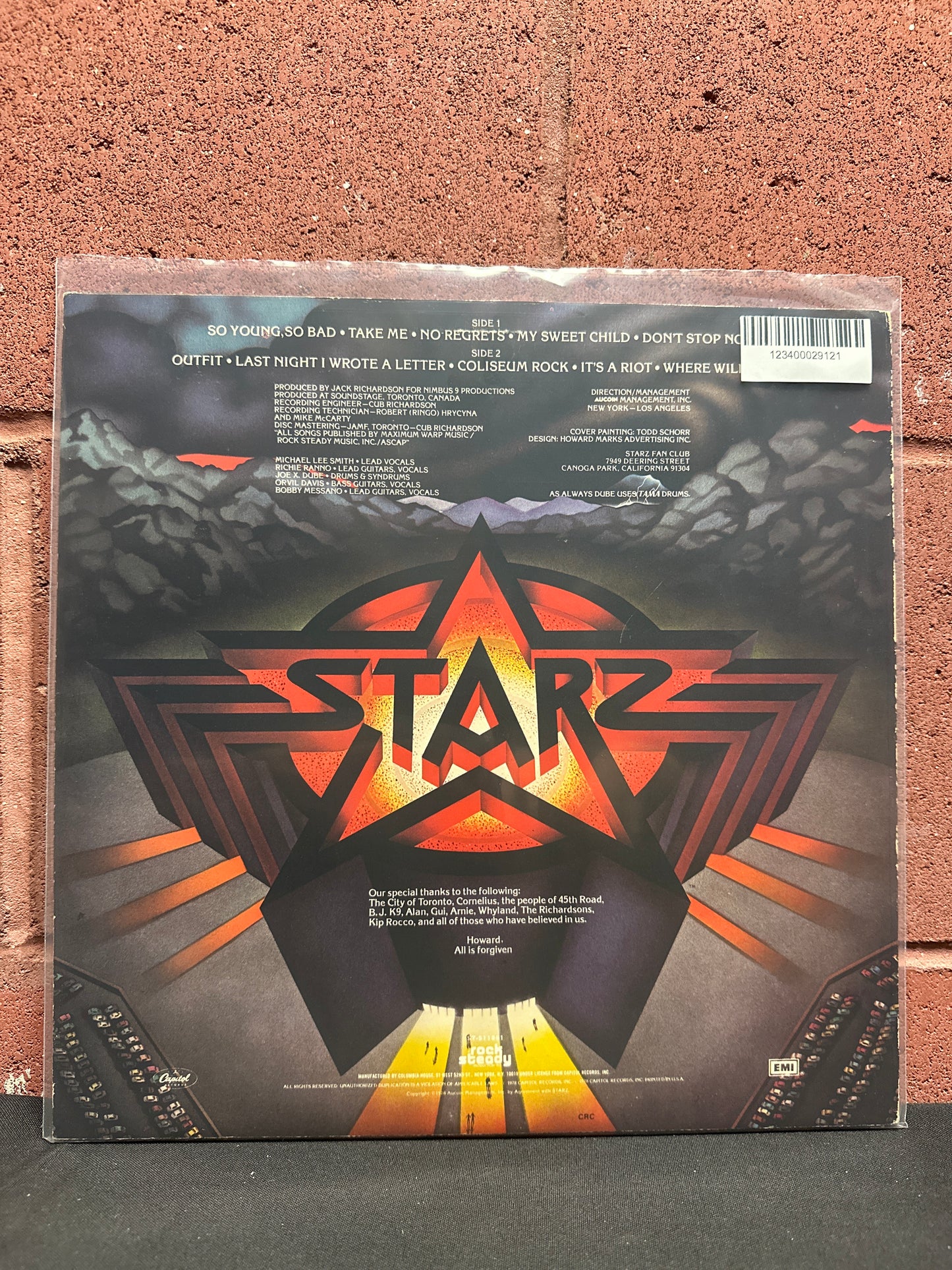 Used Vinyl:  Starz ”Coliseum Rock” LP