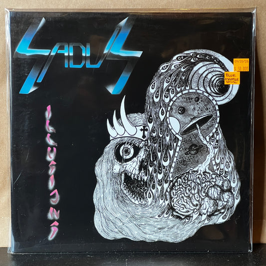 Used Vinyl: Sadus "Illusions" LP (2017 Press - Blue Marble Vinyl)