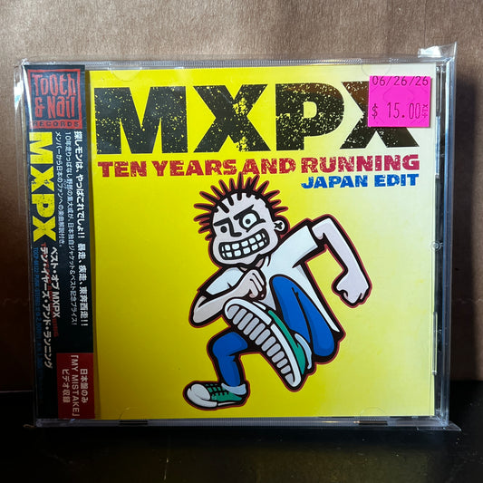 Used CD: MxPx "Ten Years And Running" CD (2002 Japanese Press)