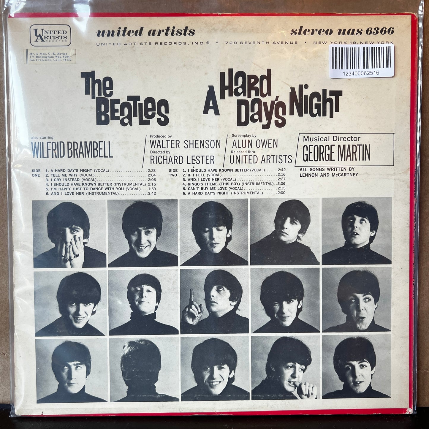 Used Vinyl: Beatles "A Hard Day's Night Original Motion Picture Soundtrack" LP (Mid-60's pressing)