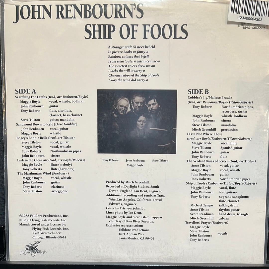 USED VINYL: John Renbourn's Ship Of Fools “S/T” LP