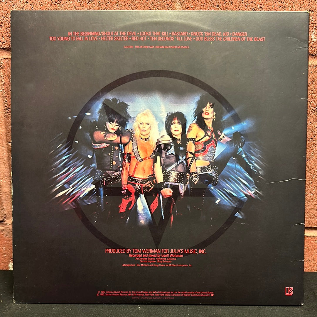 Used Vinyl:  Motley Crue "Shout At The Devil" LP (Japanese Press)