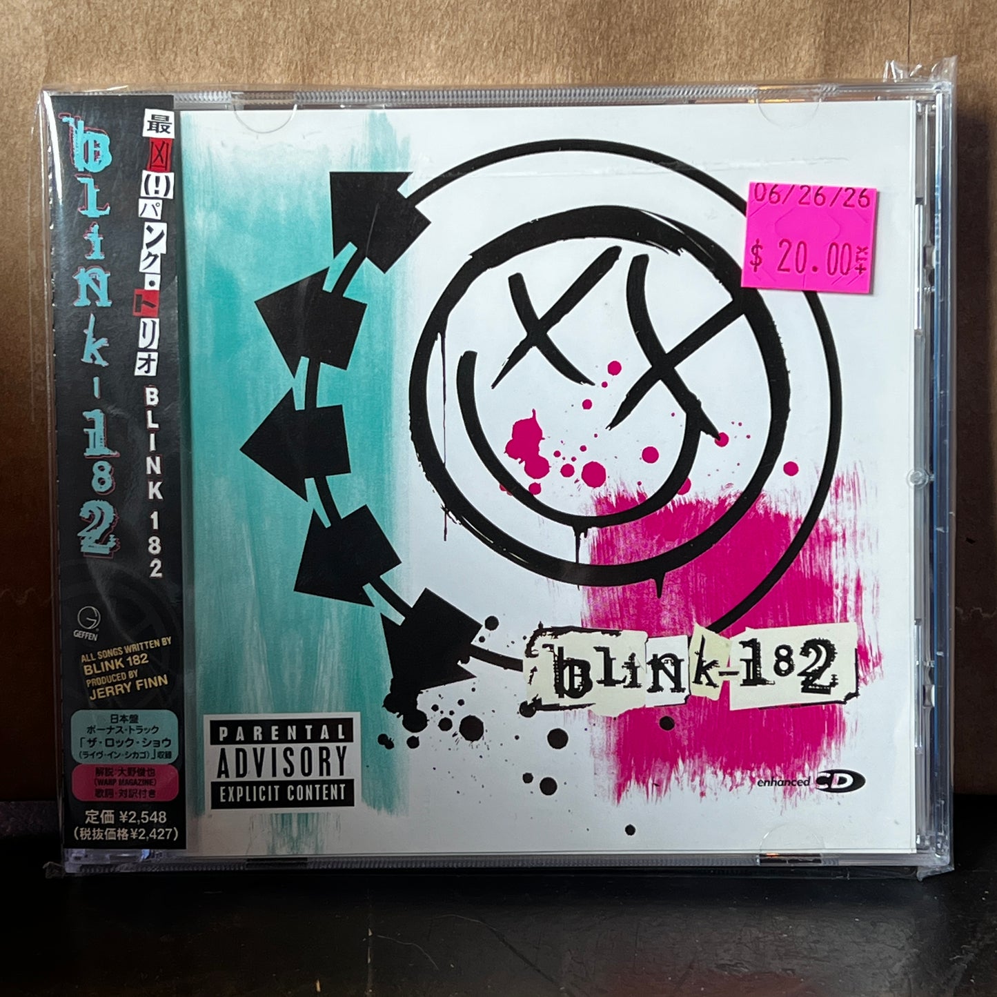 Used CD: Blink-182 "S/T" CD (2003 Japanese Press w/ Bonus Track)