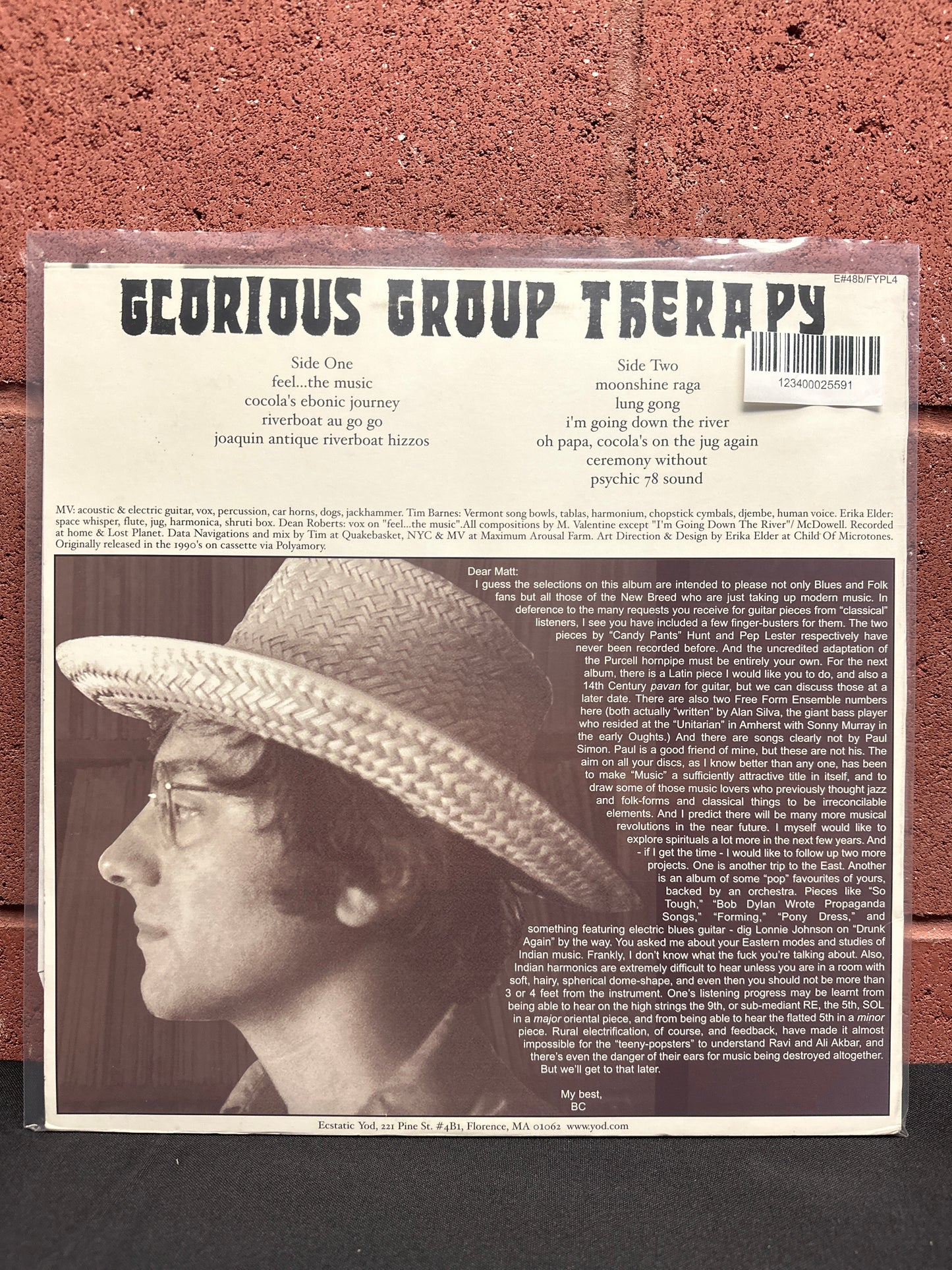 Used Vinyl:  Matt Valentine ”Glorious Group Therapy” LP