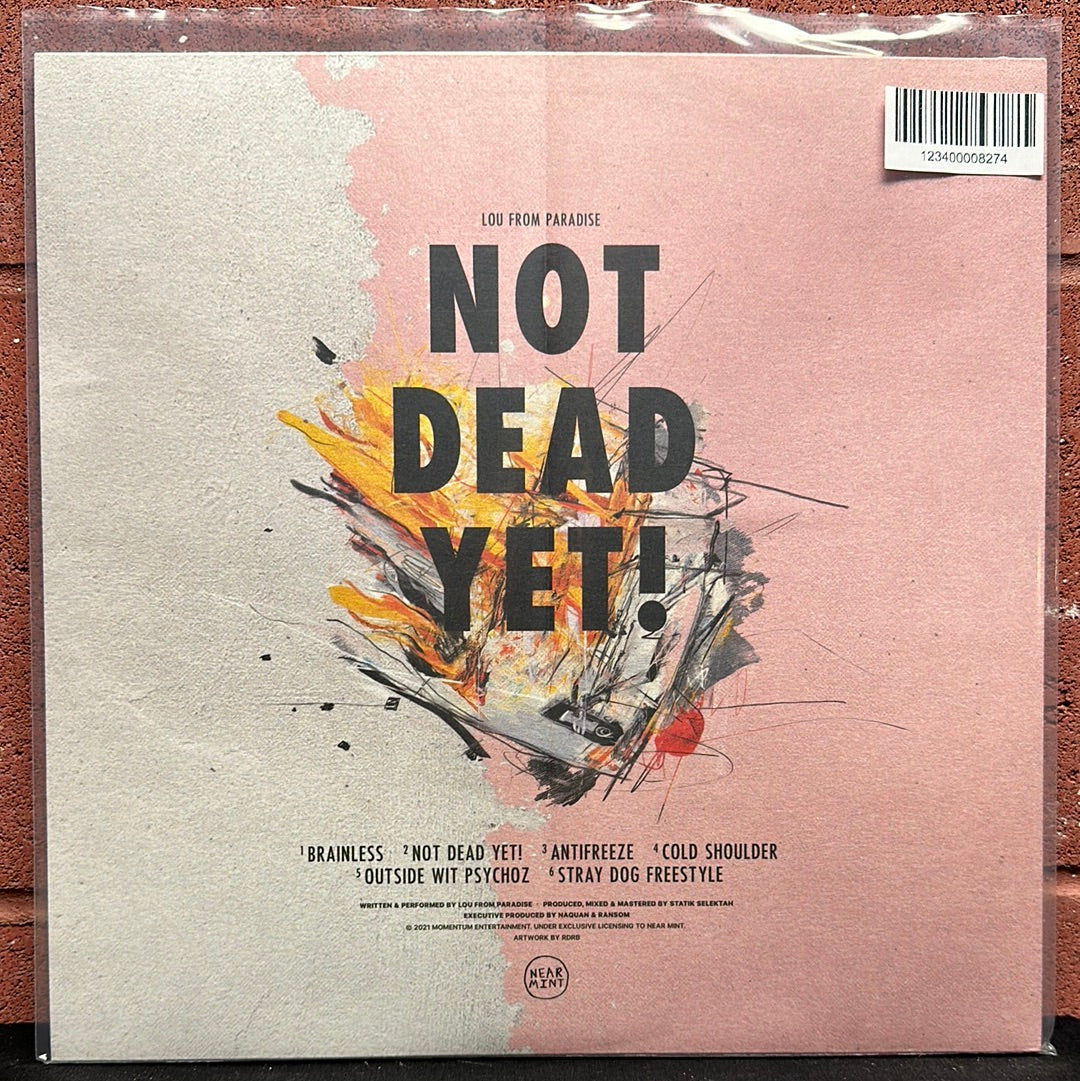 Used Vinyl:  Lou From Paradise, Statik Selektah ”Not Dead Yet!” 12" (Single Sided Half Black Half Blue Spit Vinyl)