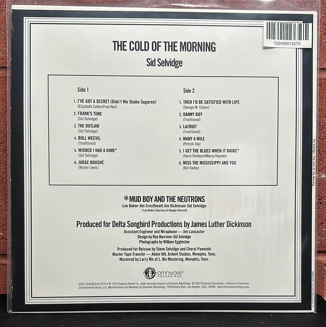 Used Vinyl:  Sid Selvidge ”The Cold Of The Morning” LP (Blue Vinyl)