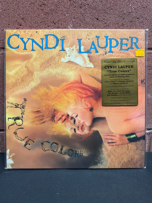 Used Vinyl:  Cyndi Lauper ”True Colors” LP (Colored vinyl)