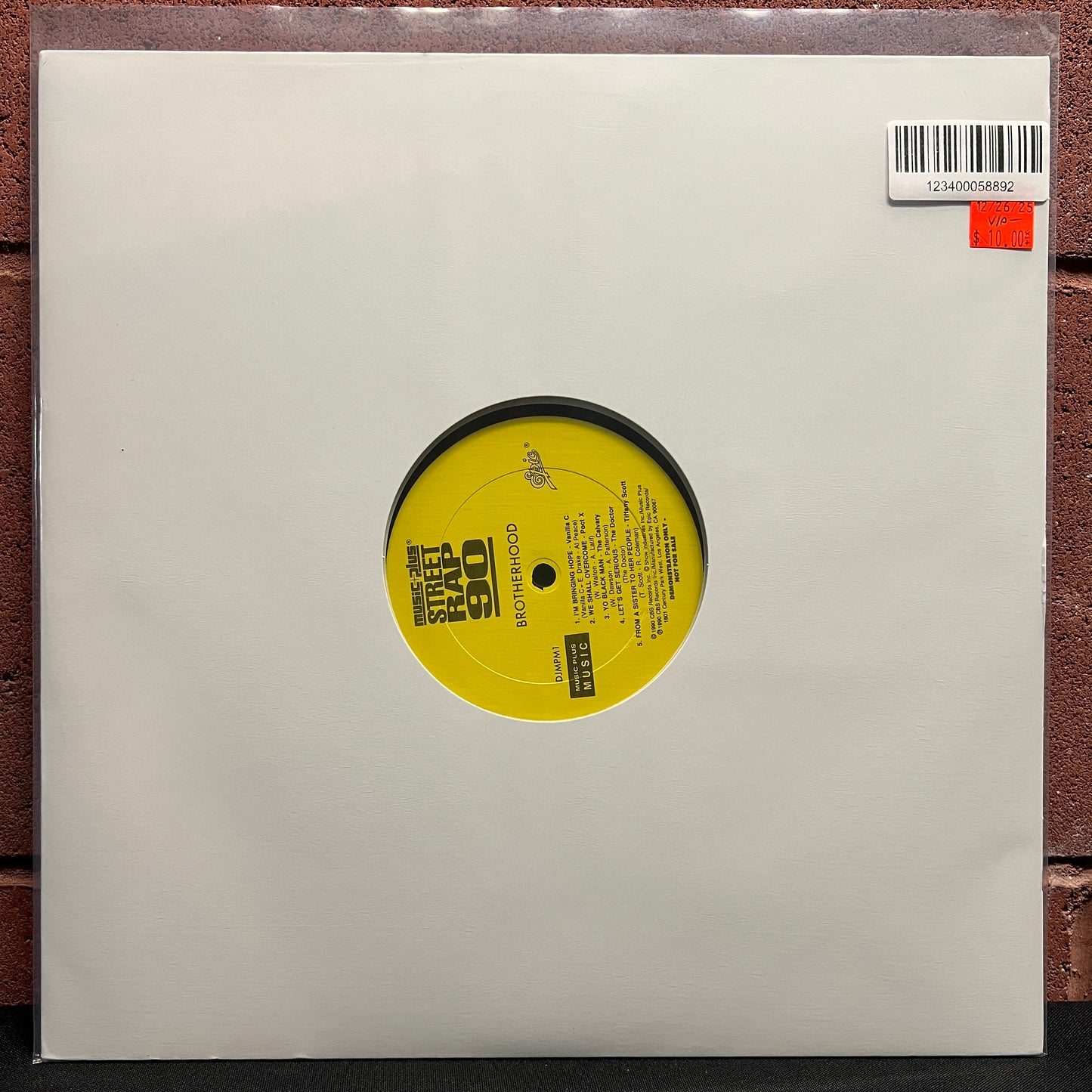 Used Vinyl: V/A "Music Plus Street Rap 90" LP (1990 Promo Press)