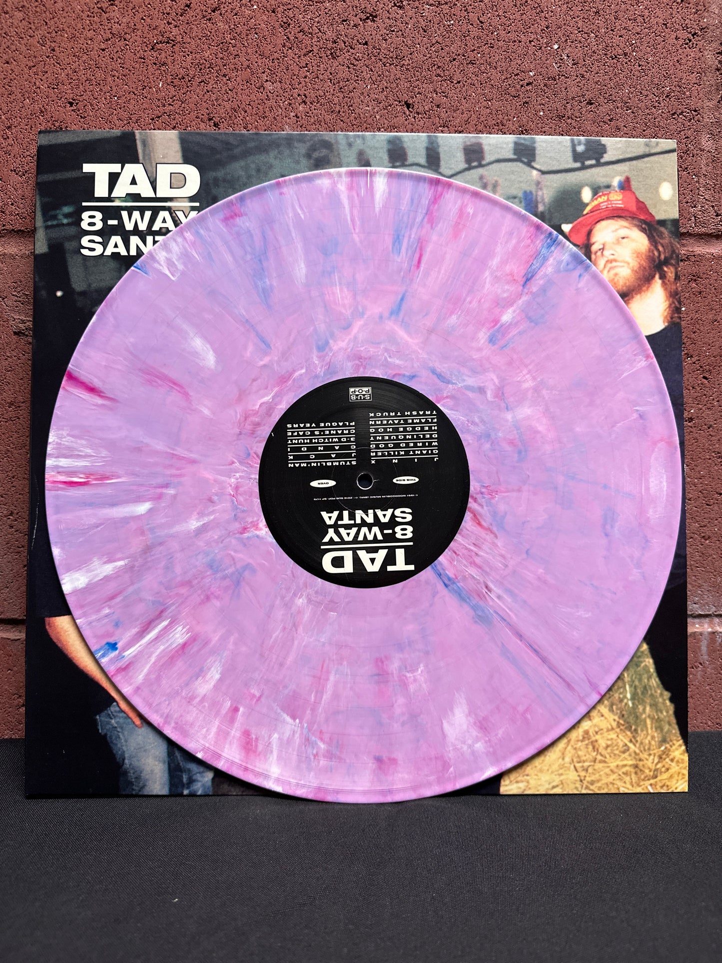 Used Vinyl:  Tad ”8-Way Santa” LP (Pink/Blue vinyl)