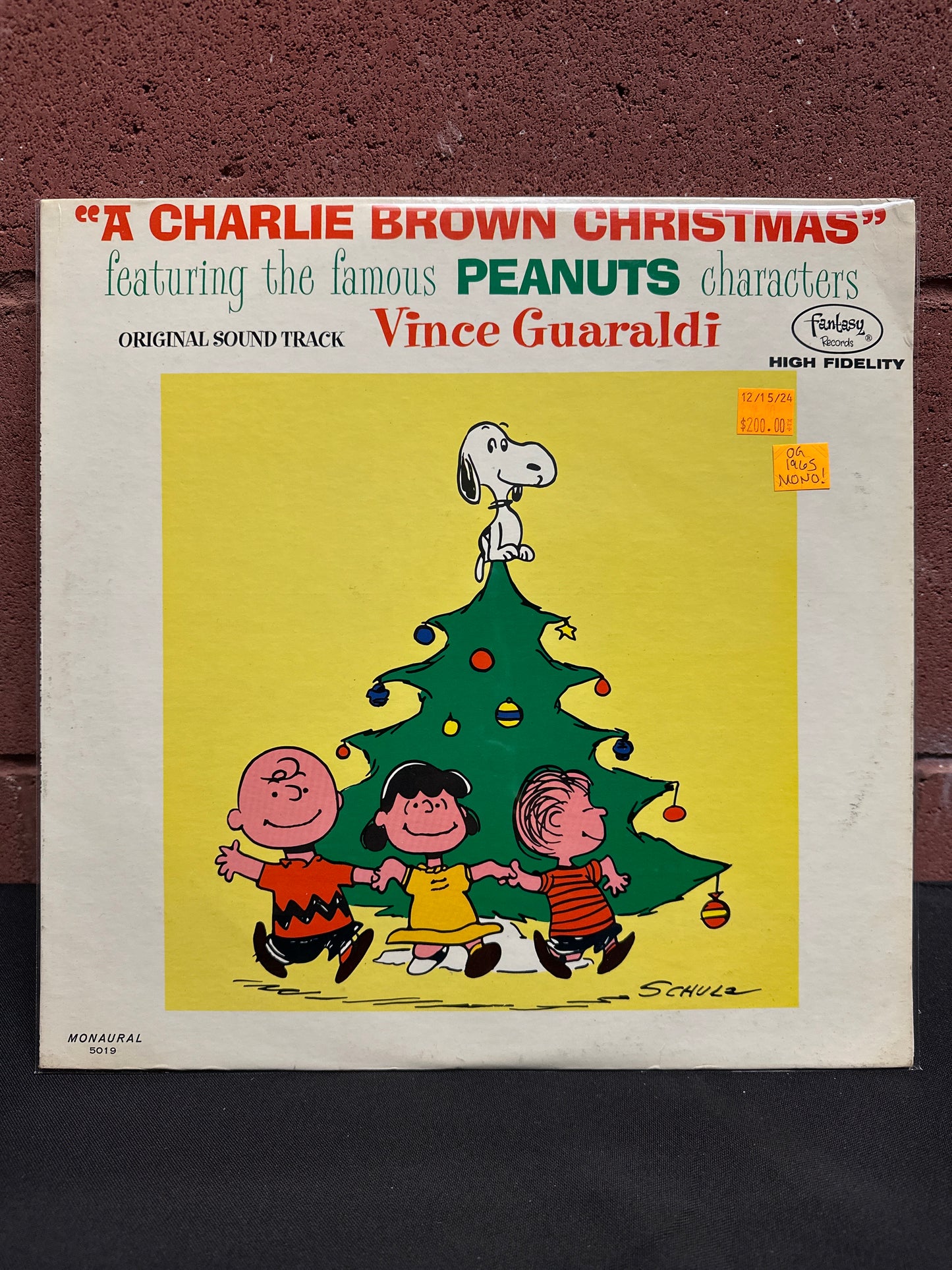 Used Vinyl:  Vince Guaraldi ”A Charlie Brown Christmas” LP (1965 Mono Pressing)